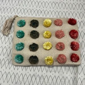 Stella & Dot Raffia Clutch